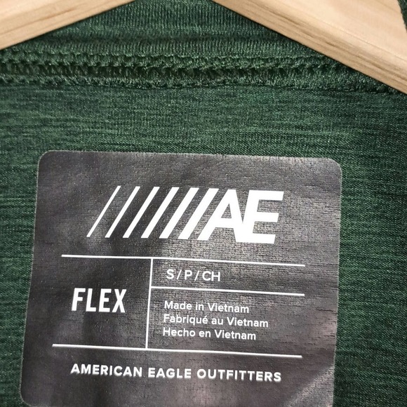 American Eagle/AE Green Men's Pullover, Kangaroo Mesh Pocket, Size S - Picture 3 of 10